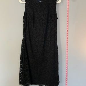 black lace dress